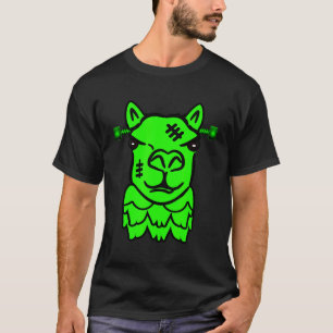T-shirt Llama Monstre de Frankenstein  Amoureux d'Alpaga H