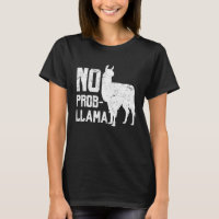 Llama No Prob Llama Alpaca Animal Tee