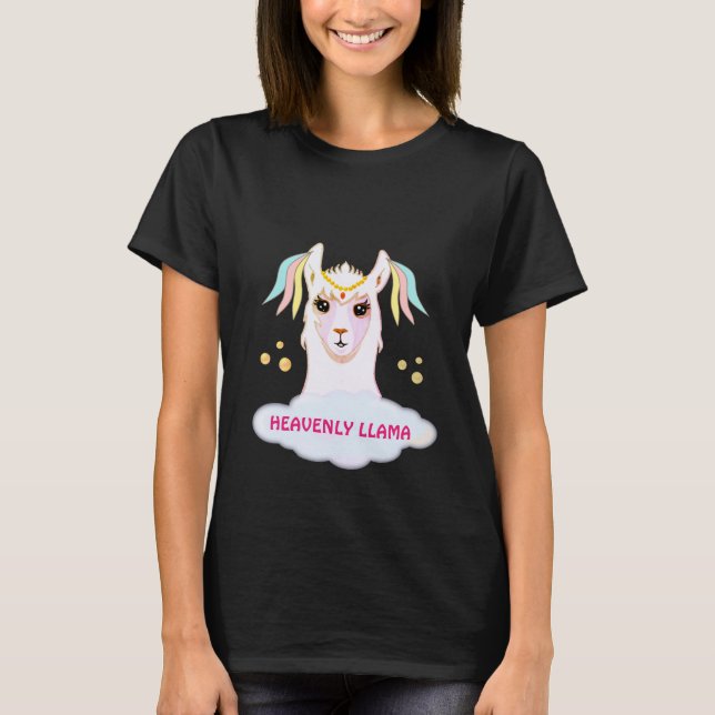 T-shirt Llama paradisiaque mignonne (Devant)
