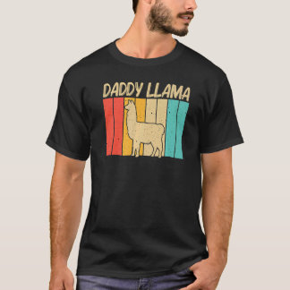 T-shirt Llama Pour Hommes Garçons Papa Llama Ferme Animal