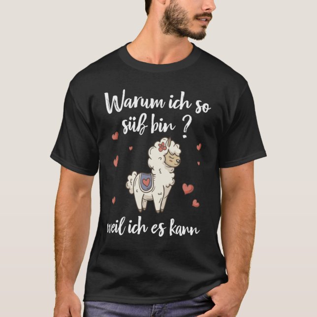 T-shirt Llama pour Llama Alpaca Costume Girls (Devant)