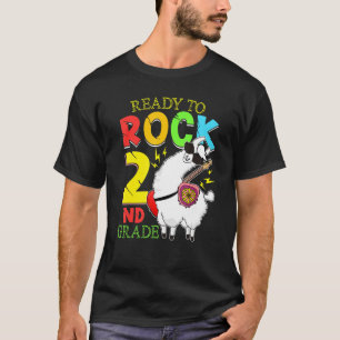 T-shirt Llama Prêt À Aller Deuxième Année 2E Première Jour