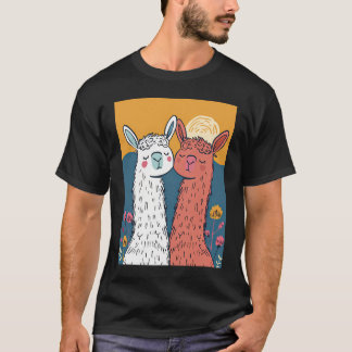 T-shirt Llama-Rama Romance en Vector Vogue