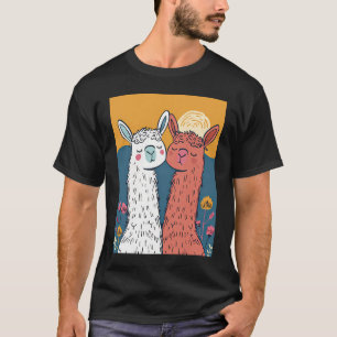 T-shirt Llama-Rama Romance en Vector Vogue