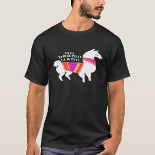 T-shirt Llama sans drame Alapaca blanc mignon Premium