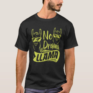 T-shirt Llama sans drame pour hommes femmes enfants Anima
