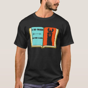 T-shirt Llama sans problème de 3e année Premier jour d'éco