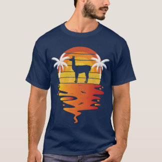 T-shirt Llama shirt retro sunset 70s vintage Llama friends