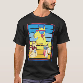 T-shirt Llama Squad Cool Alpaca Vintage Retro for Animal