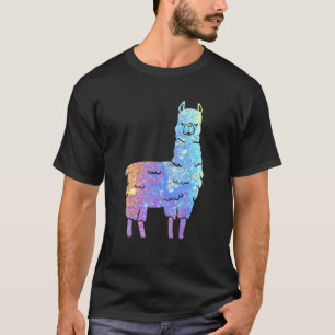 T-shirt Llama Vintage Groovy Rétro Style Art Tie-Dye Lama