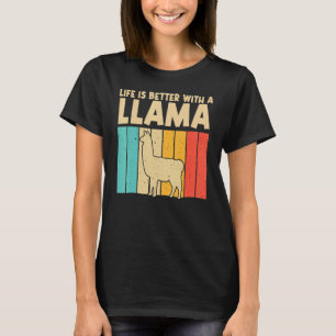 T-shirt Llama vintage Pour Hommes Femmes Enfants Garçons F