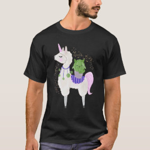 T-shirt Llamacorne de Chat pour Filles et Femmes C