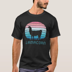 T-shirt Llamacorne Rétro   Pas De Problème Lama   Licorne 