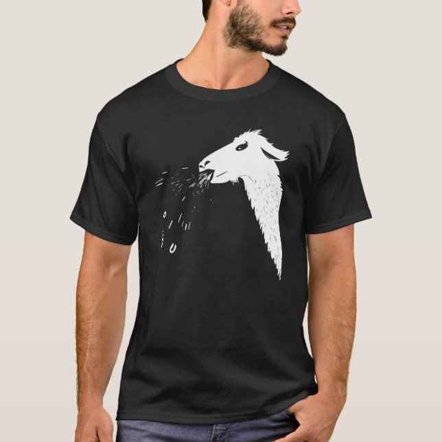 T-shirt Llamas Spit Cheeky Spitting Llama (Devant)