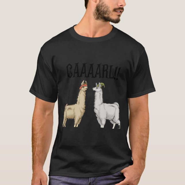 T-shirt Llamas With Hats Carl  (Devant)