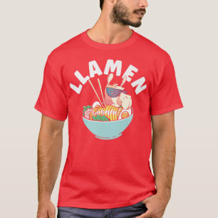 T-shirt Llamen Japonais Anime Lama Cup Of Noodle Ramen 816