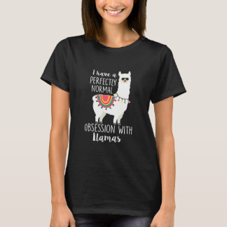 T-shirt Lllama Amateurs Cute Llama Avec