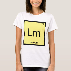 T-shirt Lm - Chimie des fruits du citron Symbole de table