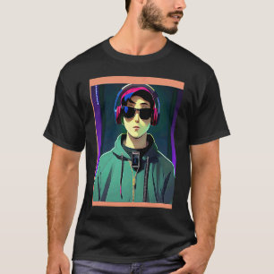 T-shirt Lo fi hip hop chillhop chill chill bat l'esthétiqu