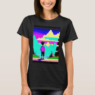 T-shirt Lo fi hip hop chillhop chill chill bat lofi esthét