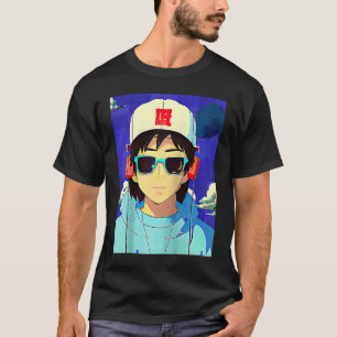T-shirt Lo fi hip hop chillhop chill chill bat lofi esthét