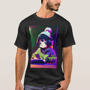 T-shirt Lo fi hip hop chillhop chill chill bat lofi esthét