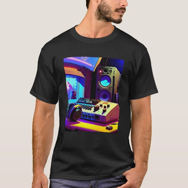 T-shirt Lo fi hip hop refroidissement chillhop bat l'esthé (Devant)