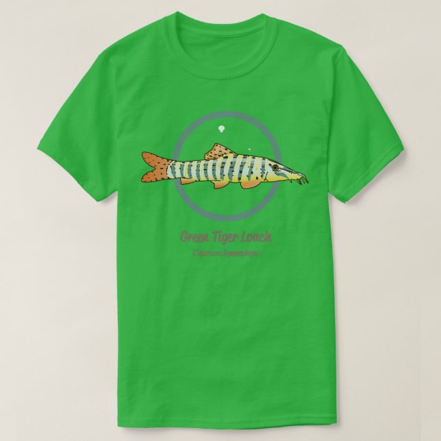 T-shirt Loach Tiger Vert (Design devant)