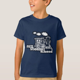 T-shirt l'obscurité de train de fou de "pleine vapeur en