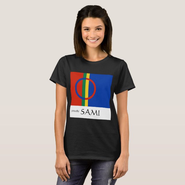 T-shirt L'obscurité des femmes fièrement samies (Devant entier)
