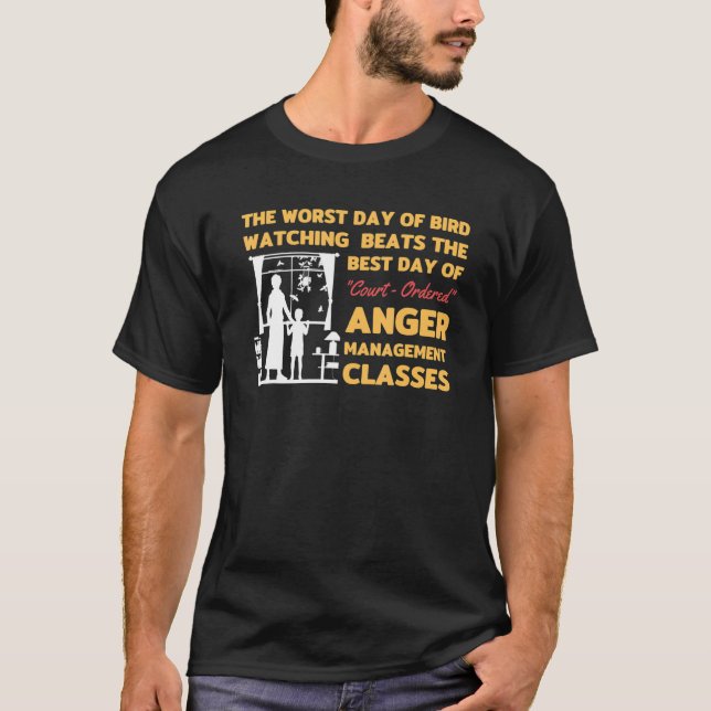 T-shirt L'Observation Des Oiseaux Est Mon Traitement, L'Ob (Devant)
