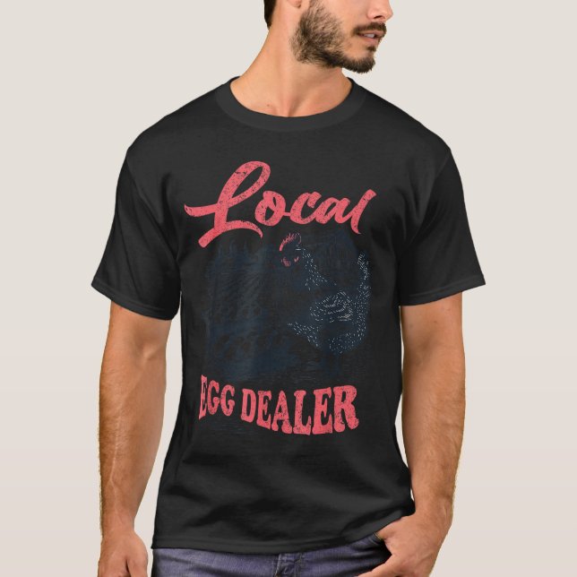 T-shirt Local Egg Er Retro Chicken Funny Farmer Easter Adu (Devant)