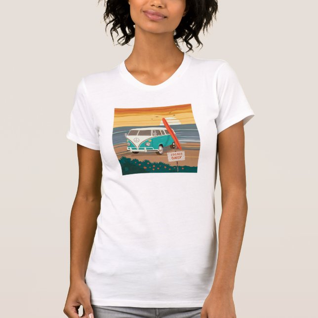 T-shirt Locaux uniquement | VW Surf Van (Devant)