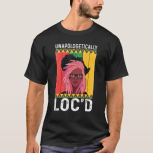 T-shirt Loc'd Noir Histoire Mois Reine M