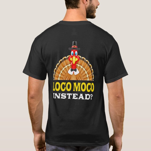 T-shirt Loco Moco Au Lieu De Thanksgiving Petit-Déjeuner N (Dos)