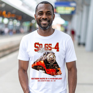 T-shirt Locomotive à vapeur classique Southern Pacific GS-