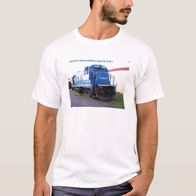 T-shirt Locomotive est #3153 de chemin de fer de Penn (Devant)