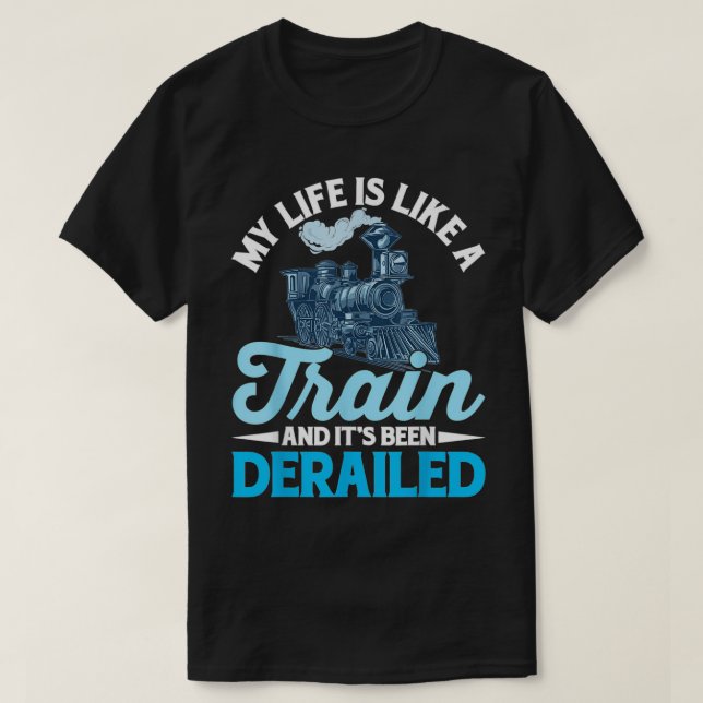 T-shirt Locomotive Fundy Trains Railroad (Design devant)