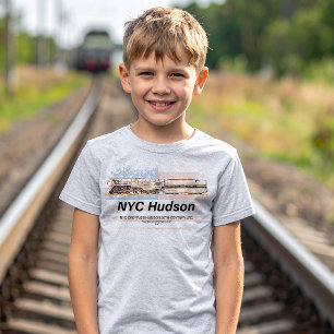 T-shirt Locomotive NYC Dreyfuss Hudson. Drapeau américain
