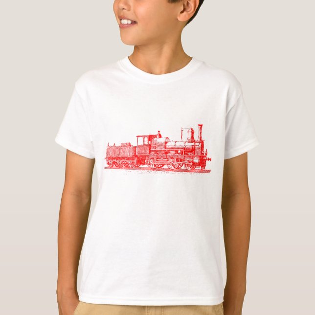 T-shirt Locomotive - Rouge (Devant)