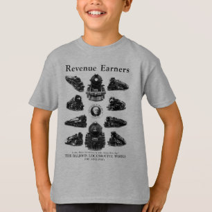 T-shirt Locomotives de Baldwin, acquéreurs de revenu