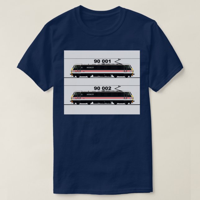 T-SHIRT LOCOMOTIVES DE CLASSE D'INTERCITÉ 90 (Design devant)