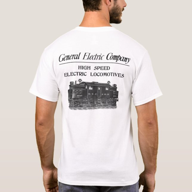 T-shirt Locomotives électriques à grande vitesse de GE (Dos)