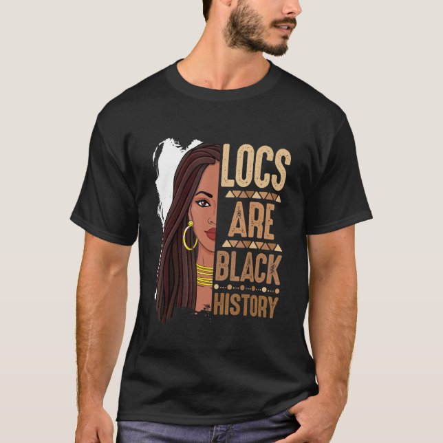 T-shirt Locs Are Black History Month African American Prid (Devant)
