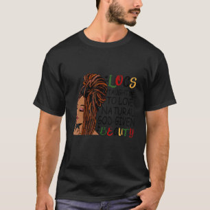 T-shirt Locs M'A Appris À Aimer Dieu Naturel Donné La Beau