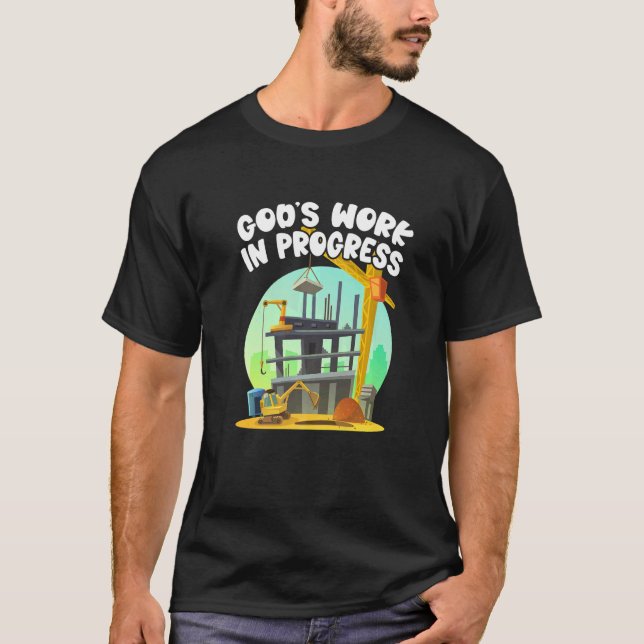 T-shirt L'oeuvre de Dieu en cours Chrétien pour la Bible (Devant)