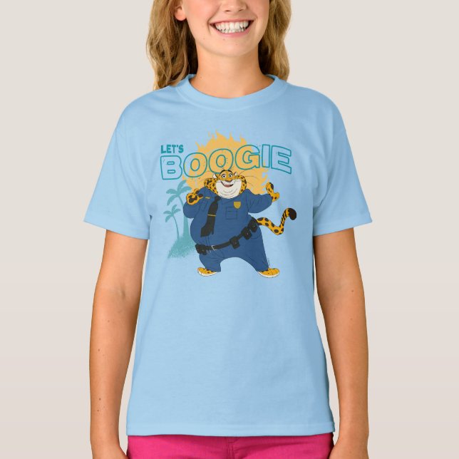 T-shirt L'officier Clawhauser - Allons Boogie (Devant)