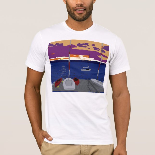 T-shirt Loge de coucher du soleil (Devant)