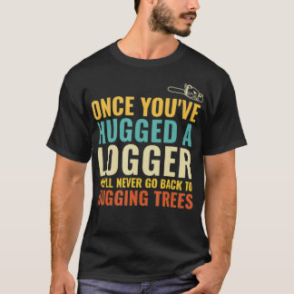 T-shirt Logger forestier en bois