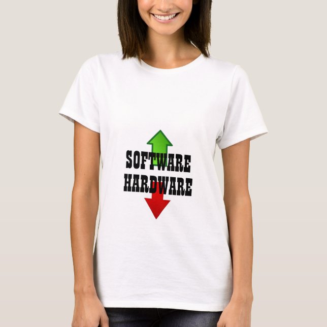 T-shirt logiciel matériel suggestif double sens drôle (Devant)